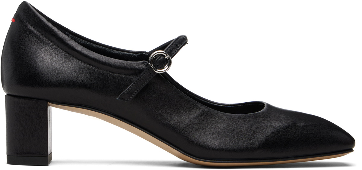 Aeyde Black Lina Heels