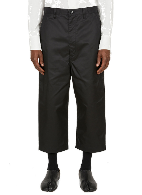 Photo: Cropped Straight Leg Pants in Black
