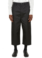 Cropped Straight Leg Pants in Black