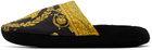 Versace Underwear Black 'I Heart Baroque' Slippers