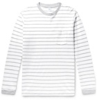 Velva Sheen - Striped Cotton-Jersey T-Shirt - White