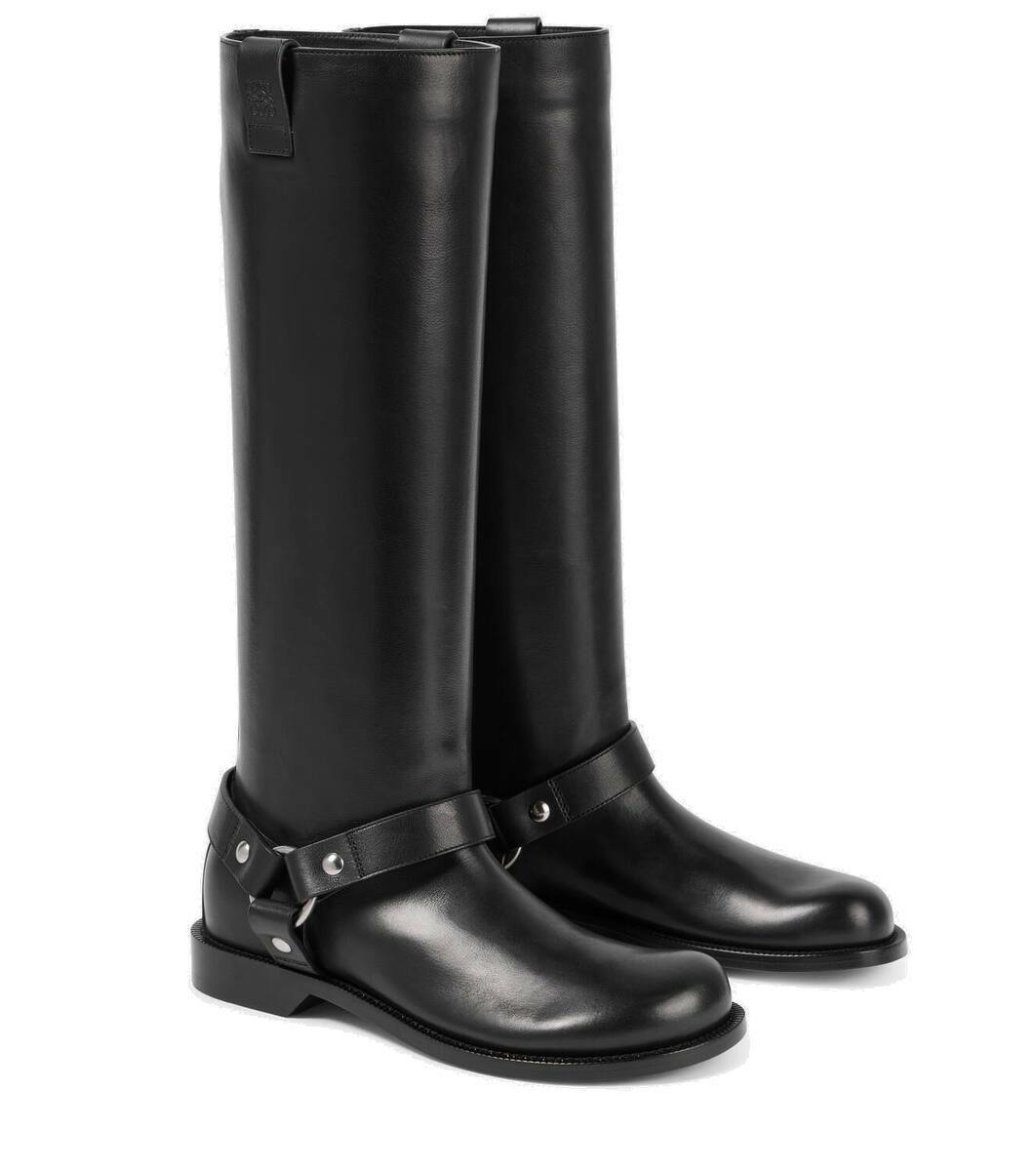 Loewe Campo leather biker boots Loewe
