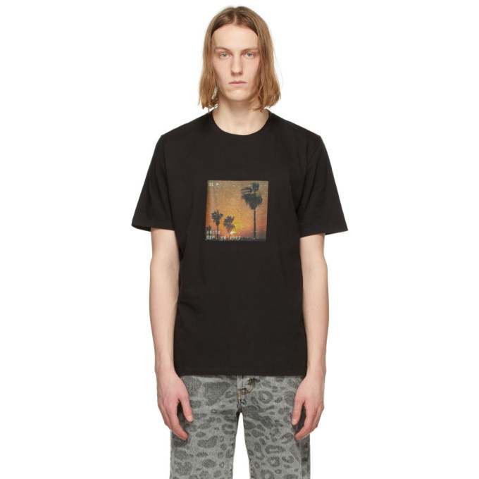 Photo: Saint Laurent Black VHS Sunset T-Shirt