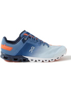 ON - Cloudflow Rubber-Trimmed Recycled Mesh Running Sneakers - Blue