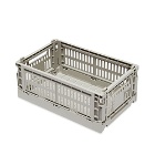 HAY Small Recycled Colour Crate in Light Grey