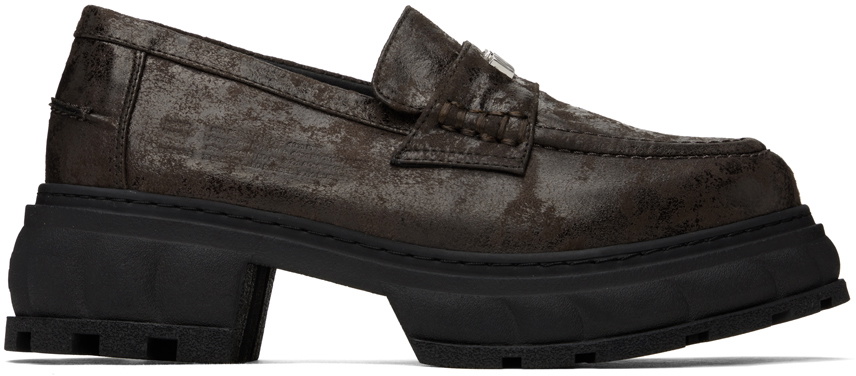 靴 VIRON apple loafer Quantum Virón Quantum Black Apple Loafer