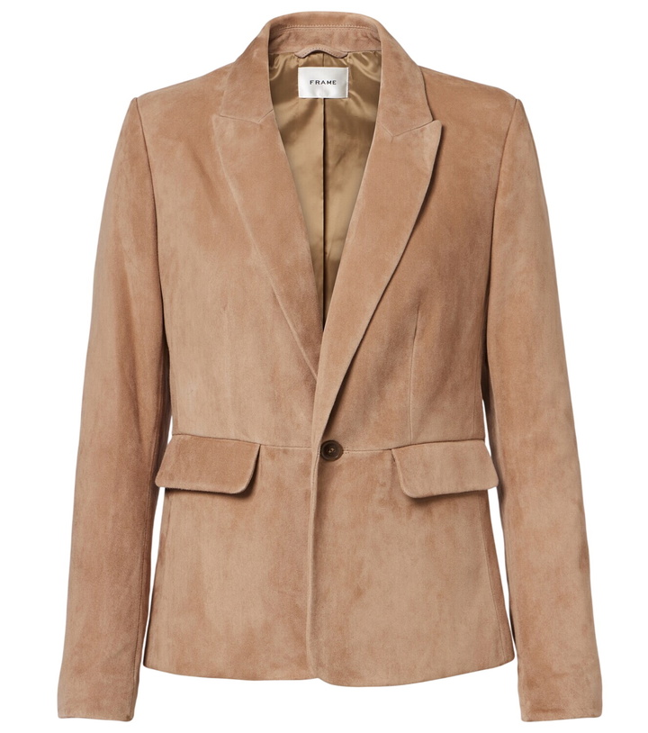 Photo: Frame Suede blazer
