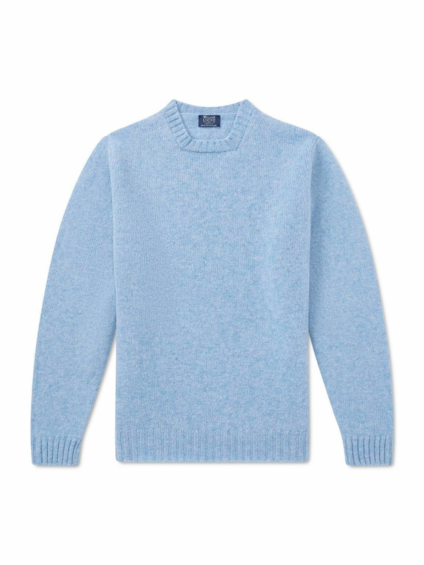 Photo: William Lockie - Virgin Wool Sweater - Blue