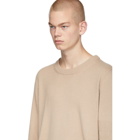 Maison Margiela Beige Embossed Arm Sweater