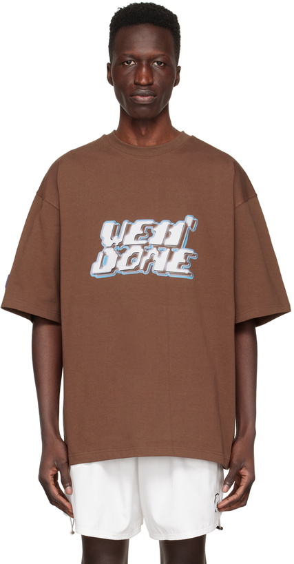 Photo: We11done Brown Neon Sign T-Shirt