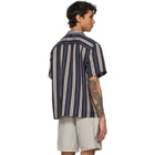 rag and bone Navy Striped Avery Shirt