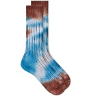 decka x Stain Shade Heavyweight Sock in Chestnut Blue