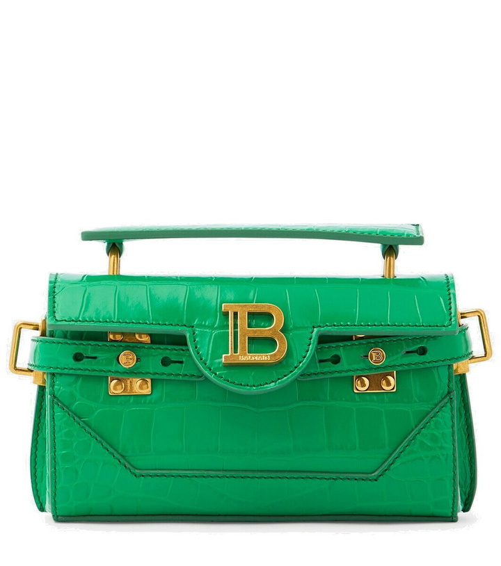 Photo: Balmain B-Buzz Mini croc-effect crossbody bag