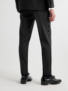Canali - Slim-Fit Satin-Trimmed Wool-Twill Tuxedo Trousers - Black