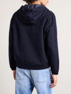Moncler - Cotton-Blend Jersey Zip-Up Hoodie - Blue