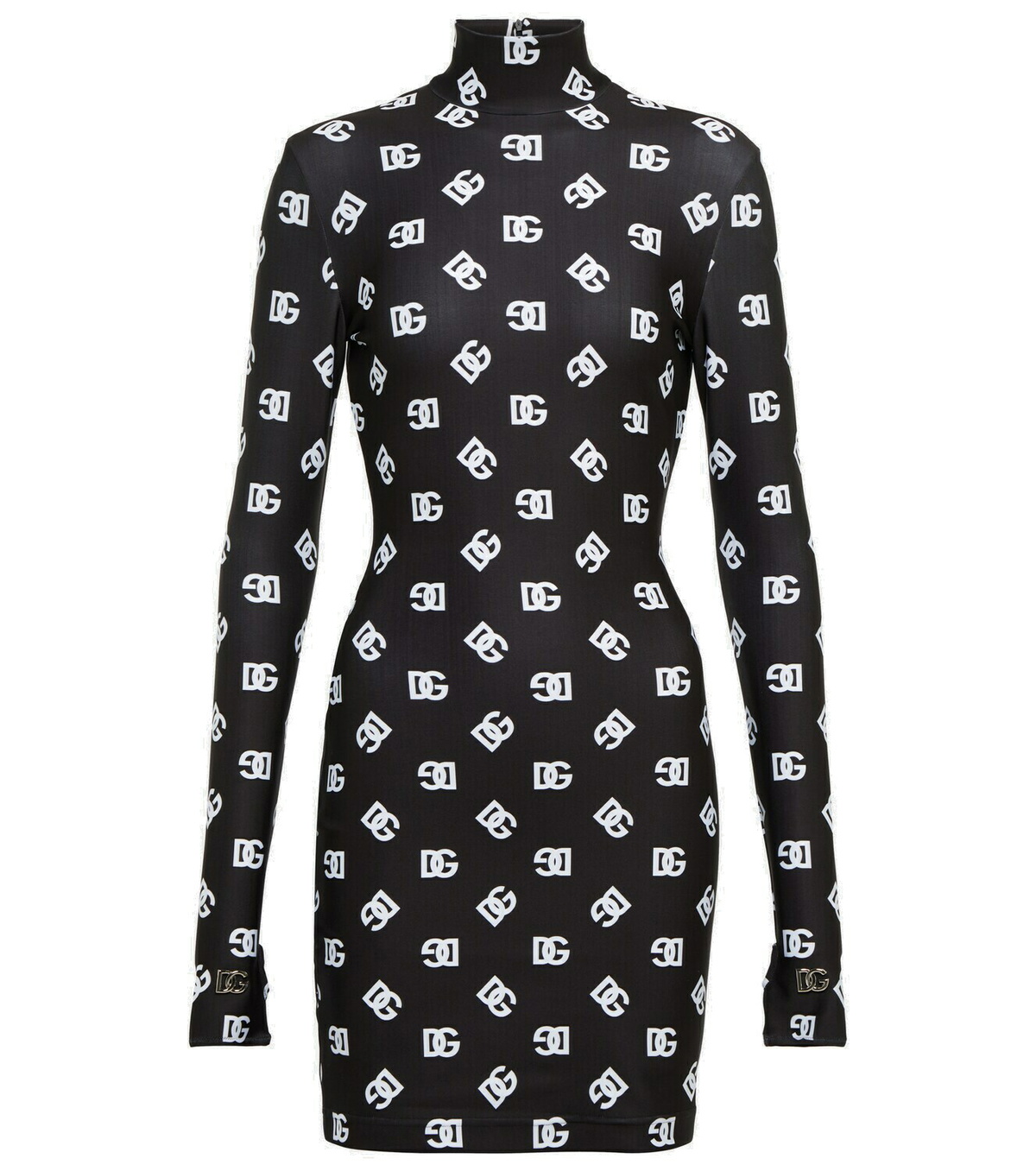 Mini-jupe Blanche Dolce & Gabbana - Brocart Avec Logo DG Doré, Neuve Avec étiquettes