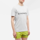 Givenchy Men's Logo T-Shirt in Light Grey Melange