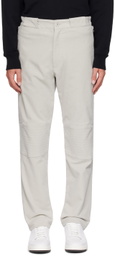 Moschino Gray Zip Trousers