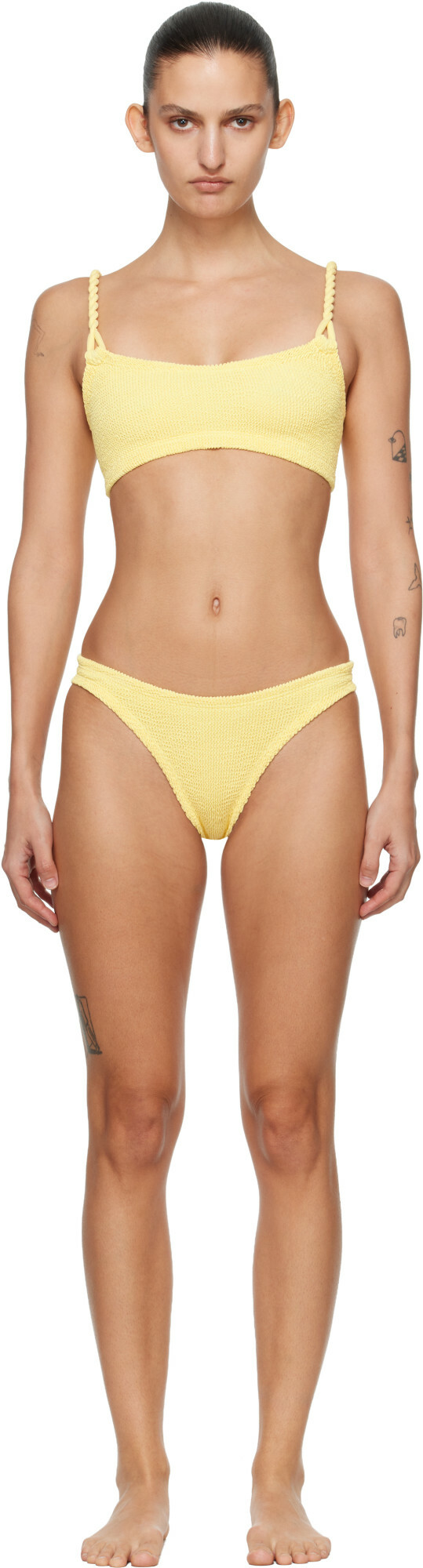 Hunza G Yellow Phoebe Underband Bikini