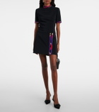Pucci Printed silk-trimmed cady minidress