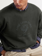 Aimé Leon Dore - Atlas Logo-Print Cotton-Jersey Sweater - Green