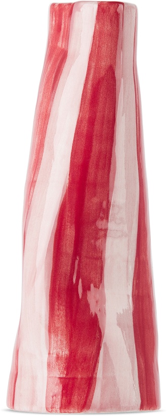 Photo: Rhea Kalo Red & Pink Medium Squiggly Stem Vase