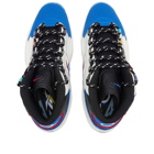 Reebok Men's Question Mid Sneakers in Chalk/Core Black/Vector Blue