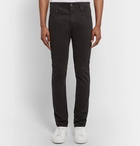 AG Jeans - Stockton Skinny-Fit Brushed Stretch-Cotton Trousers - Men - Black