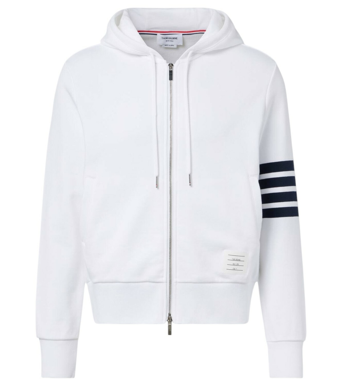 Thom Browne - Colour-Blocked Striped Cotton-Jersey Hoodie
