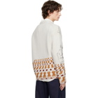 JW Anderson Gray Print Jacquard Sweater