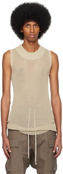 Rick Owens Off-White Sheer Tank Top