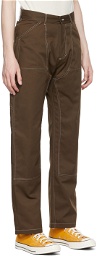 Rassvet Brown Polyester Trousers