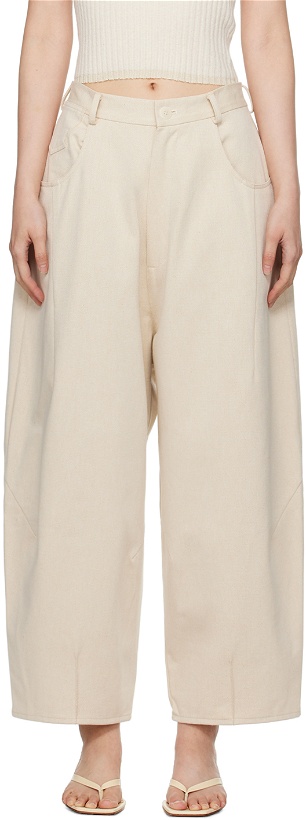 Photo: Cordera Off-White Baggy Trousers