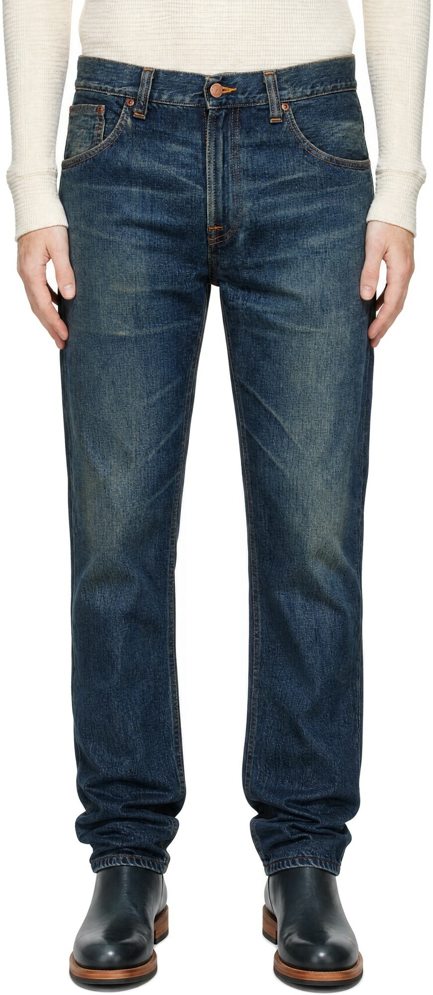 Nudie Jeans Blue Gritty Jackson Jeans