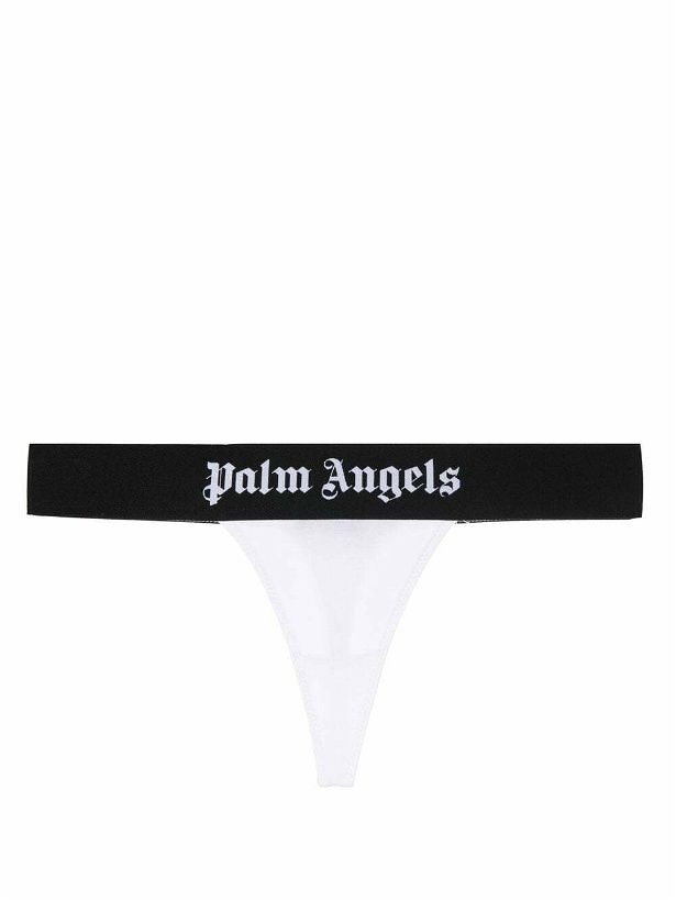 Photo: PALM ANGELS - Classic Logo Thongs