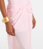 Jacquemus Paréo draped beach cover-up