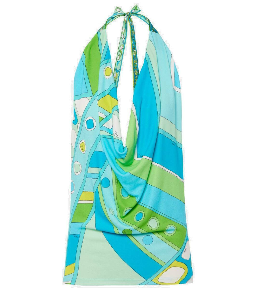 PUCCI Pink Onde-Print Eye Mask Emilio Pucci
