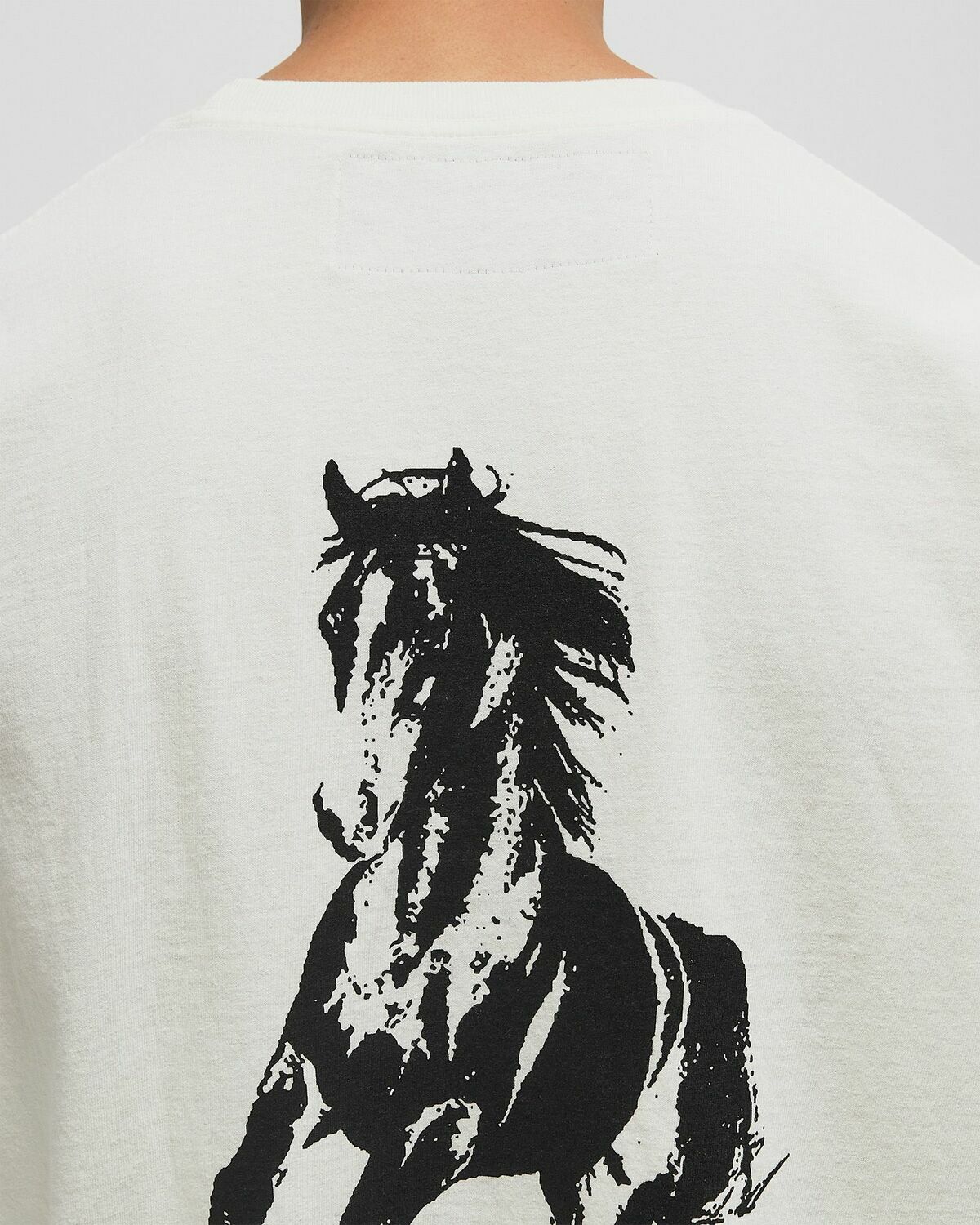 One of these Days XEROX RUNNING HORSE TEE White Mens Shortsleefe