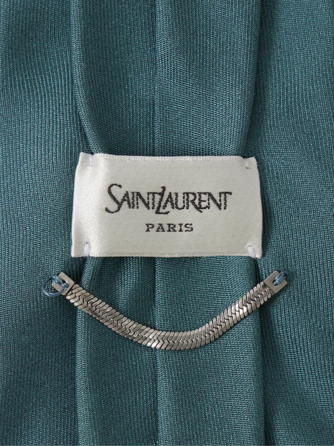 SAINT LAURENT - 7.5cm Silk-Twill Tie - Blue Saint Laurent