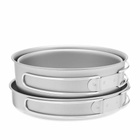 Snow Peak Titanium 3 Piece Cook Set With Case in Silver 