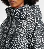 Perfect Moment Bubble leopard-print down ski jacket