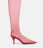 Herbert Levine Sheer Perfection mesh over-the-knee boots