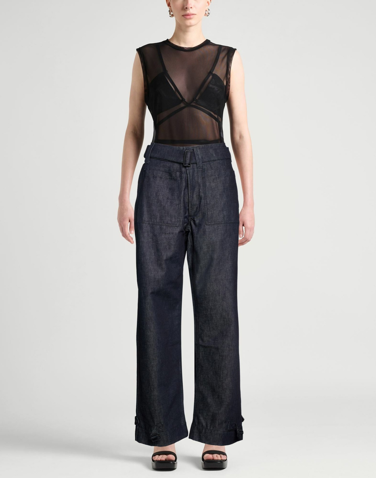 Mugler Womens Jeans in Blue