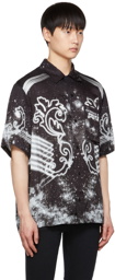 Versace Jeans Couture Black 'Space Couture' Shirt