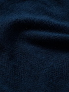 Kiton - Cotton Half-Zip Polo Shirt - Blue