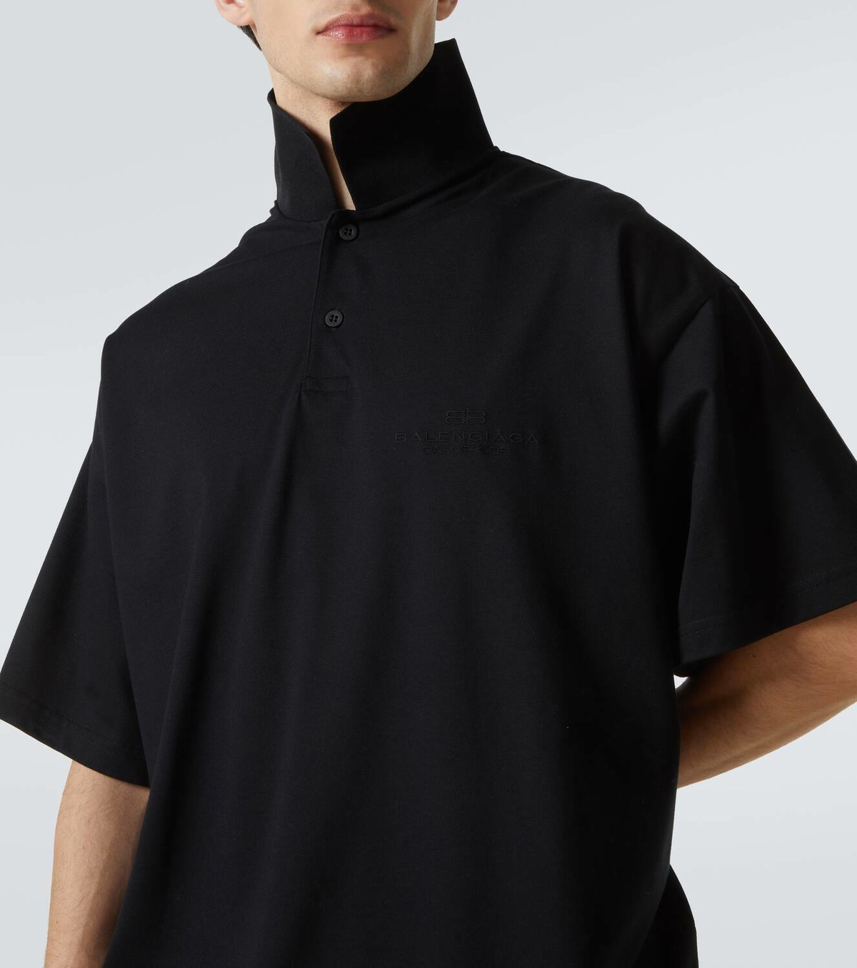 Balenciaga BB Garderobe cotton piqué polo shirt Balenciaga