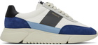 Axel Arigato White & Blue Genesis Vintage Sneakers