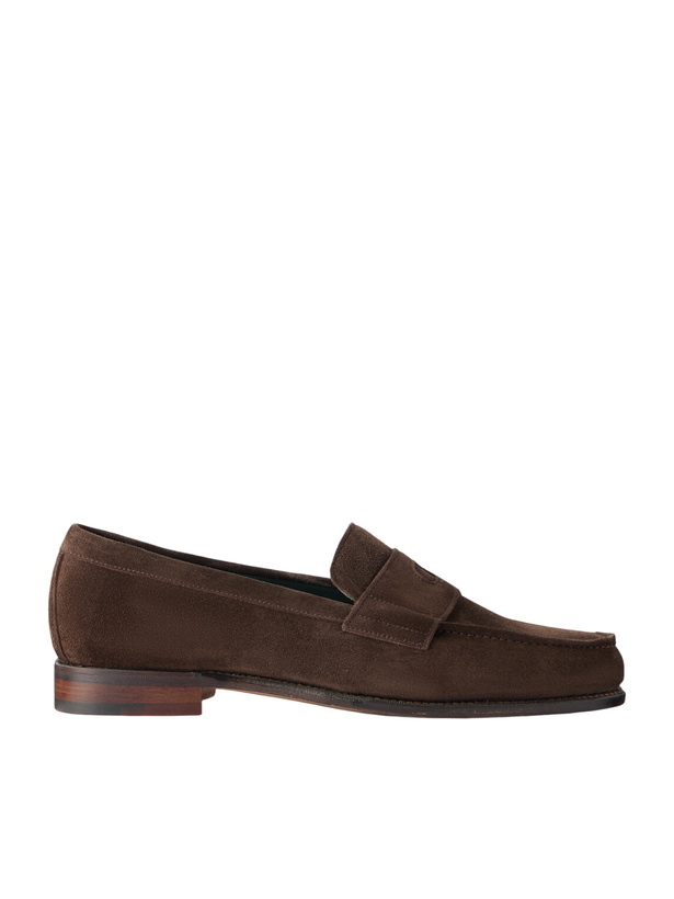 Photo: Drake's - Charles Suede Penny Loafers - Brown
