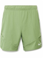 Nike Tennis - NikeCourt ADV Straight-Leg Dri-FIT Tennis Shorts - Green