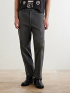 Enfants Riches Déprimés - Antique Work Straight-Leg Distressed Cotton Trousers - Gray